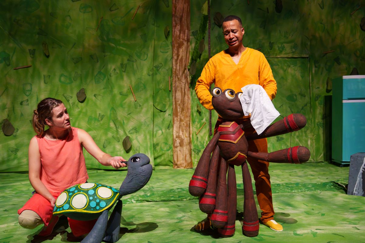 Vanaf2 Producties komt met hun voorstelling Anansi de sping en de gulzige Tijger op 28 april naar Theater de Bussel in Oosterhout.