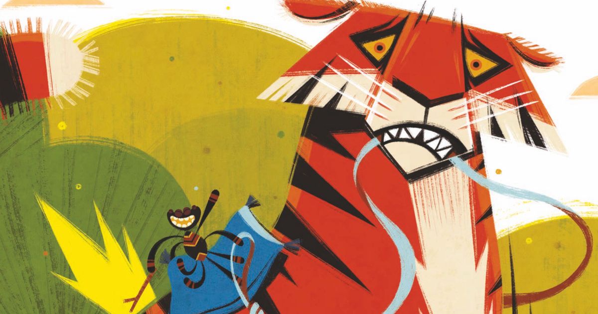 Anansi de spin en de gulzige Tijger (3+) — Vanaf2 Producties