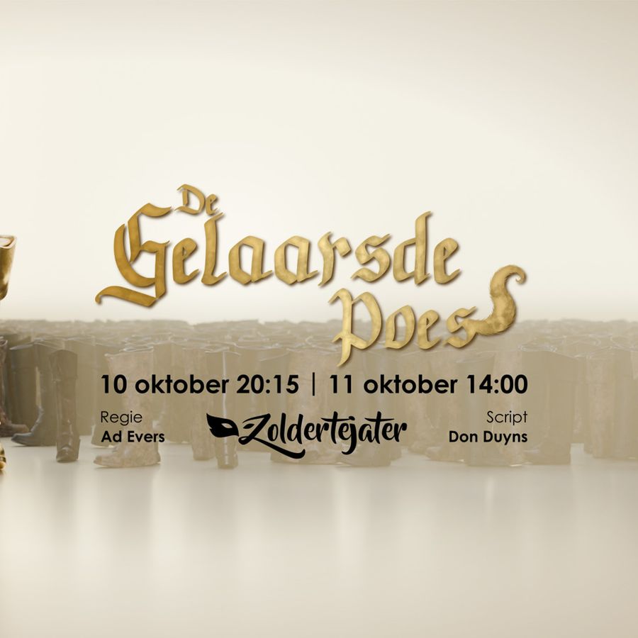 De Gelaarsde Poes | Zoldertejater | 10 & 11 oktober 2026 | Theater de Bussel