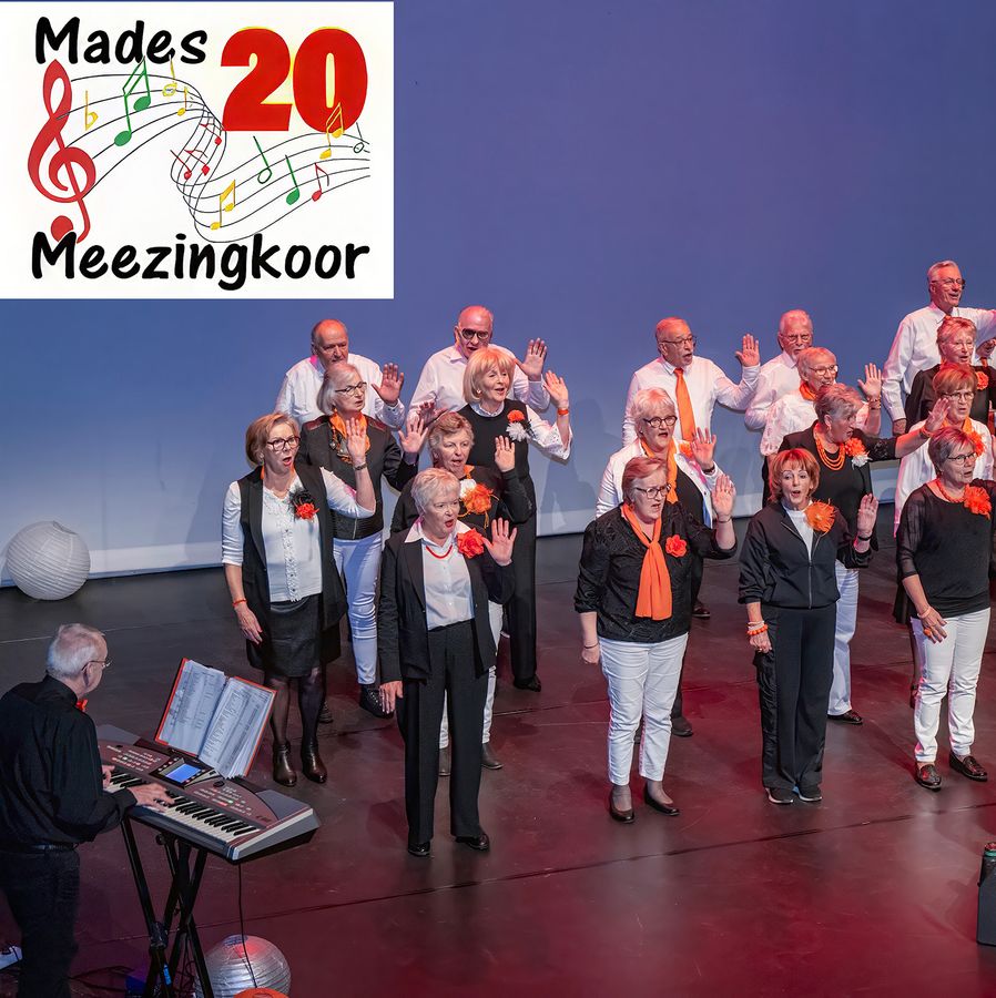 Jubileumshow 20 jaar Mades Meezingkoor | Mades Meezingkoor en diverse gastmuzikanten | 22 november 2026 | Theater de Bussel