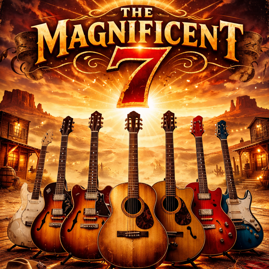 Five Great Guitars | THE MAGNIFICENT SEVEN | 16 april 2027 | Theater de Bussel